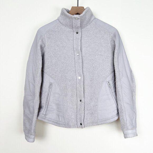 Lululemon Go Cozy Jacket Wool Blend Lightweight Coat Sherpa Fleece Sweatshirt 4 - Picture 7 of 15